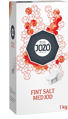Salt tilsatt jod – fint 1kg Carton box